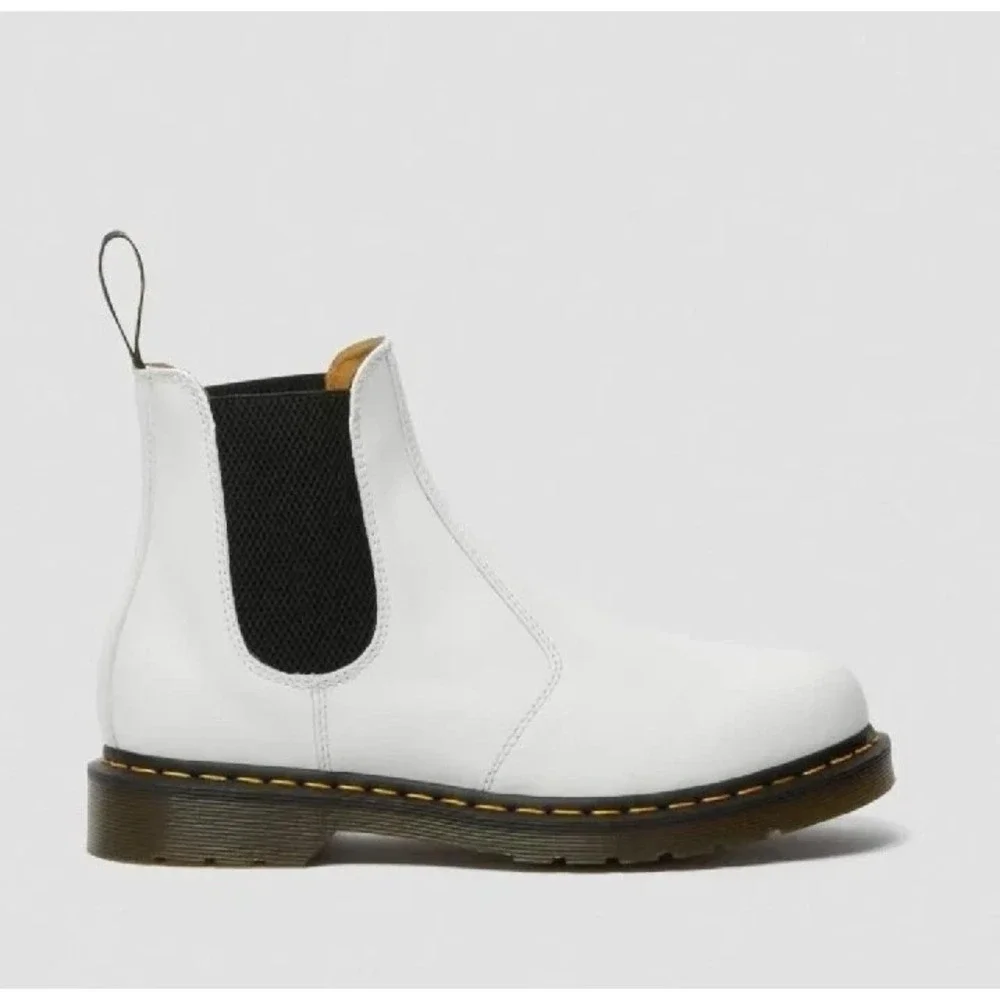 Dr Martens Men's‎ 11 Womens 12 Combat Boots 2976 YS Yellow Stitch Platform Boots